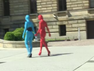 zentai models in the city-0