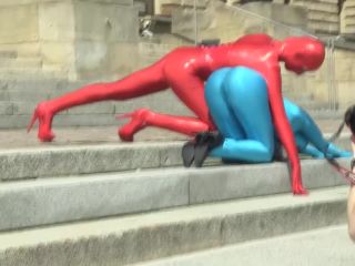 zentai models in the city-5