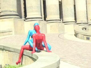 zentai models in the city-7