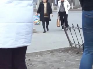 Stylish babe waiting for the bus-3