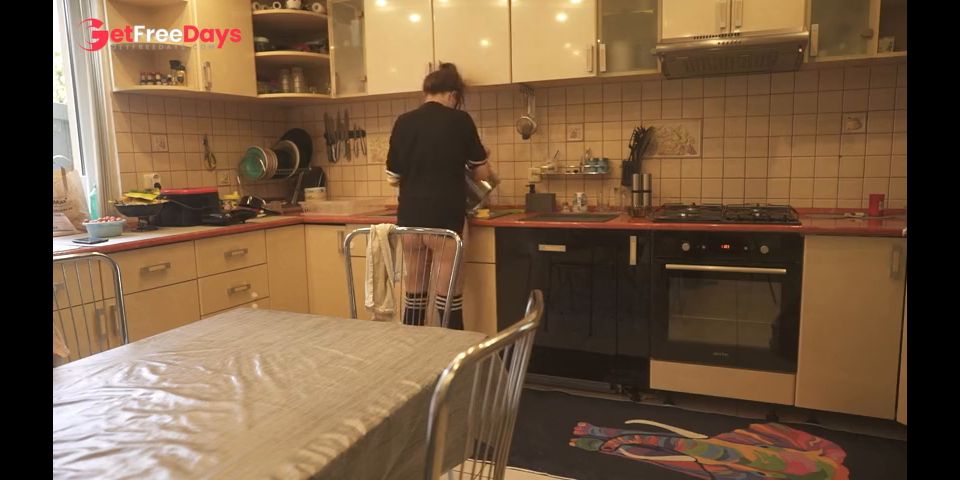 [GetFreeDays.com] Sexy breasts and big boobs in the kitchen, while the maid prepares the foo Sex Video October 2022