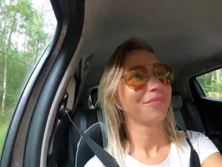 He Cum Twice On One Trip  Blowjob While Driving And Fucking In The Woods 1080p-5