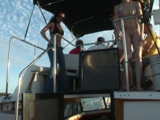 Cute Girls Going on a Naked Boat Ride Around Tampa Bay public Bobby, Kandi, Lauren, Tina-8