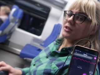 Remote Control My Orgasm In The Train  Public Female Orgasm 1080p-9