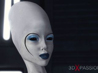 Sexy Scifi Female Alien Plays With A Black Girl In The Space Station-9