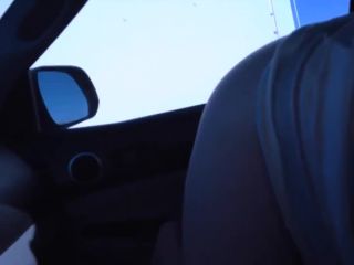 Kinky girl shows off in a moving car-8