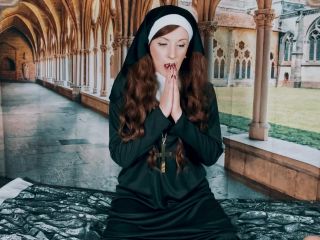 online clip 46 Infinitywhore0 - Horny Nun Desecrates Her Holy Bible and Crucifix - dirty - cumshot latex fetish clothing-0