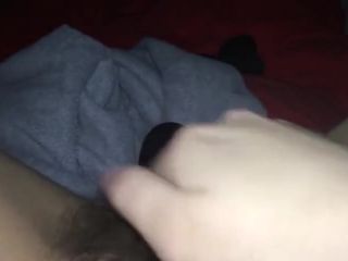 Very hairy pussy teen masturbating with hairbrush on cam-5