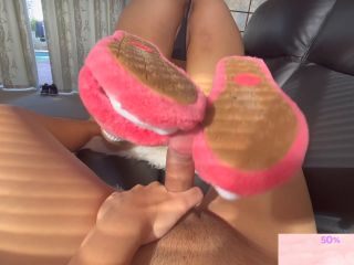 [GetFreeDays.com] STEP SIS SEDUCED ME WITH HER PINK UGGS SO I CAME ON HER ASS foot fucking-2