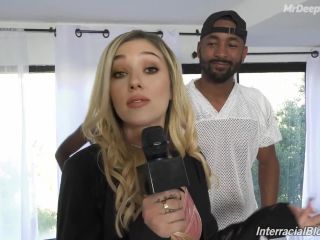 Scarlett Johansson Sports Reporter Blowbang Porn DeepFake-0