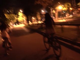 Riding Our Bike Naked Through The Streets Of The City  Dollscult 1080p-7