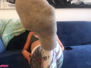 College Brat Sock Tease For Old Pervs-2