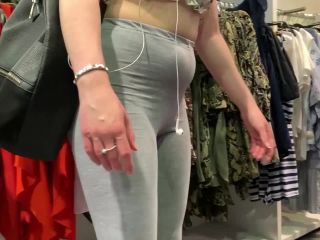 Sexy daughter shopping around with fat mother-1