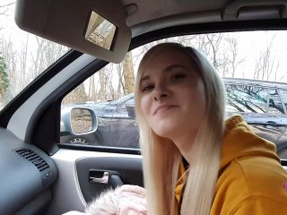 bbc fetish blonde porn | LovlyLuna - My first Time in a Car - Public Sex  | teen-1