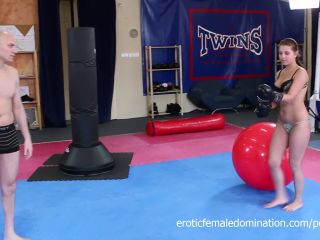 Angel  Rivas Beating Loser Through The Gym In Boxing Gloves-9