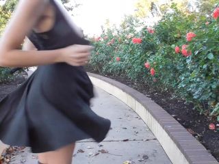 Shy Goth Exhibitionist Rose Garden-9