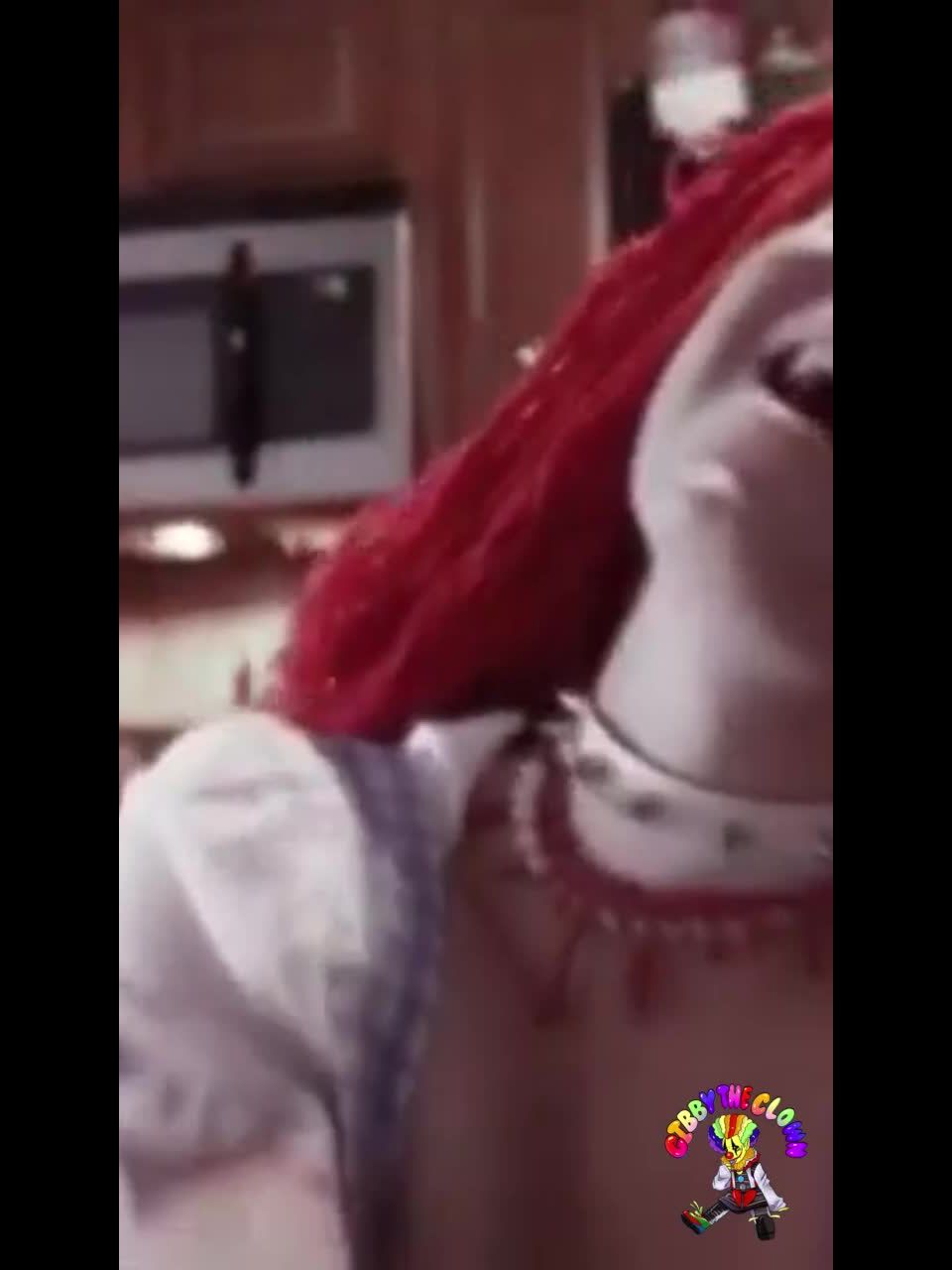 GIbbyTheClown - Raggedy Ann gets Raggedy Clown Cock - Cosplay