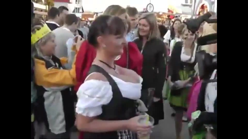 German boobs on the october  fest