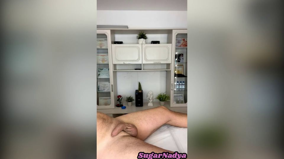 Russian Waxing Mistress SugarNadya Waxes Her Regular Client'S Penis, Sc