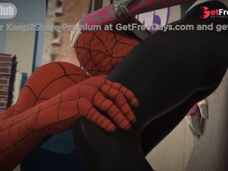 [GetFreeDays.com] Spiderman hung fan girl on the roof of the building and licked her pussy POV Sex Film October 2022-2