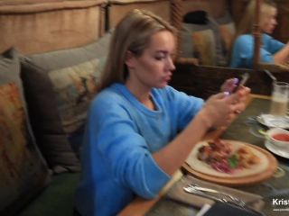 Public Blowjob Under The Table In The Restaurant. Cum In Mouth. 1080p-1