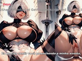 [GetFreeDays.com] 2B te mostrando o plug anal no cuzinho dela - Anime Joi Porn Clip May 2023-7