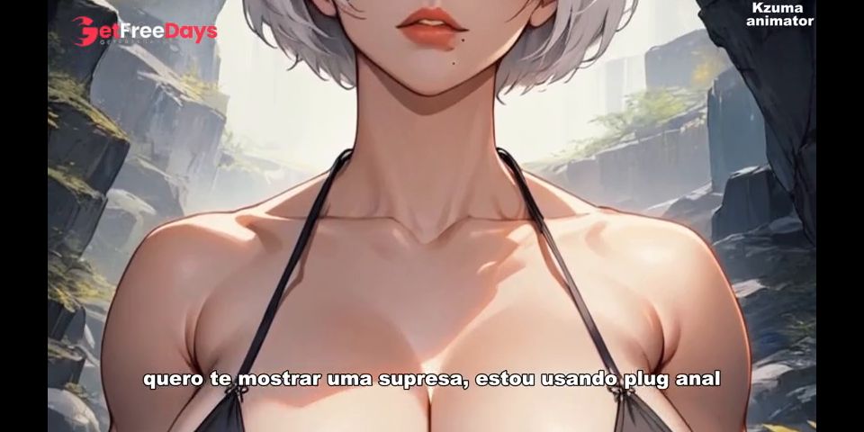 [GetFreeDays.com] 2B te mostrando o plug anal no cuzinho dela - Anime Joi Porn Clip May 2023