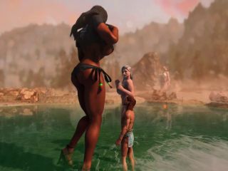 Giantess Hot Springs  Skyrim GTS-5