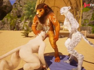 [GetFreeDays.com] Furry trio ends in creampie and squirting in intense Wild Life sex Sex Video July 2023-0