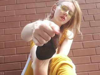 OGFeet - Sativa Skies - fishnet sock removal 4 mins, real femdom on femdom porn -0