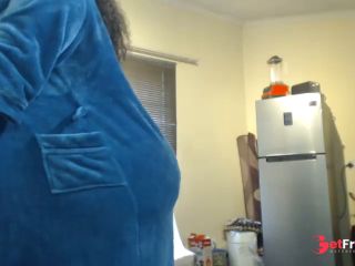 [GetFreeDays.com] Horny Lactating Ebony Ssbbw Mom Masturbating And Strip Teasing At The Kitchen Adult Video July 2023-9