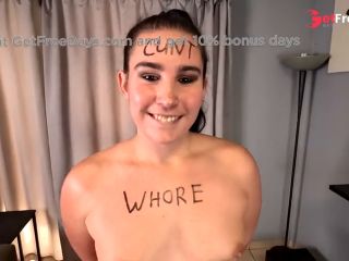 [GetFreeDays.com] Whore loves humiliation while sucking, jerking off cock, face spitting, cum facial Porn Leak December 2022-1