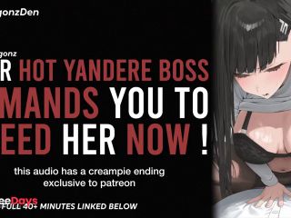 [GetFreeDays.com] YOUR YANDERE BOSS DEMANDS YOU TO BREED HER NOW  Erotic Audio Roleplay ASMR BEST AUDIO PORN EVER Adult Video July 2023-2