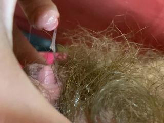 cuteblonde666 Super hairy panty orgasm - Hairy-9