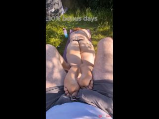 [GetFreeDays.com] POV Chubby GF absentmindedly teases your cock with her feet outdoors Porn Stream May 2023-9