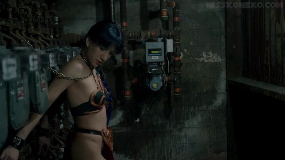 M@nyV1ds - Koneko_Katana - Latex Slave Leia Fucked by Droid Tease