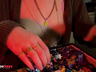 [GetFreeDays.com] ASMR with my perky tits out  Tapping and puzzle rummaging sounds no talking Sex Video November 2022-9