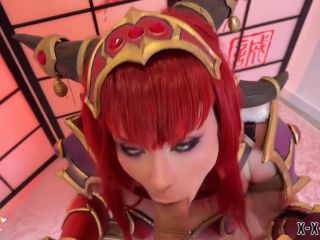 Fetish porn  Sweetie Fox  Sweetie Fox Of Hot Busty Alexstrasza From World Of Warcraft Deepthroats And Hard Fucks-2