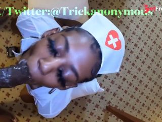 [GetFreeDays.com] Petite Ebony Nurse Gives Patient a Sloppy Blowjob Adult Clip June 2023-7