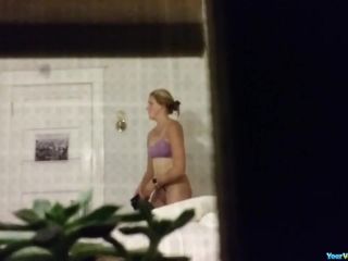 Changing in bedroom window spy-1