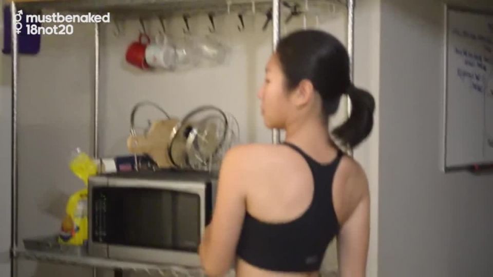 18Not20 Petite Chinese Girl Wears Sporty Outfit Gets Face Fucked Ending 