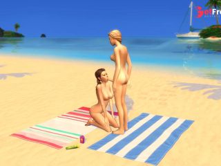 [GetFreeDays.com] Trans Double Facial on Beach Sex Leak July 2023-5