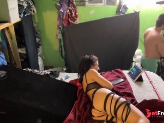 [GetFreeDays.com] Hot Milf - Tied to Ceiling by her ASS - Live stream vibrator play Adult Video April 2023-0