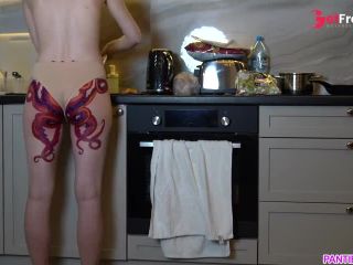 [GetFreeDays.com] Naked housewife with octopus tattoo on ass cooks dinner Adult Film November 2022-0