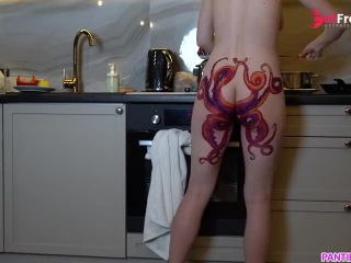[GetFreeDays.com] Naked housewife with octopus tattoo on ass cooks dinner Adult Film November 2022-3