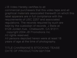 porn clip 12 Charmane&39;s Stocking Tease DVD Preview, karate feet fetish on pornstar -0