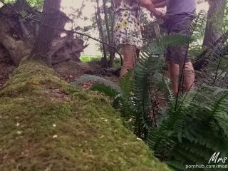 Couple Having Public Sex In The Woods From Voyeur Pov 1080p-6