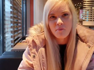 LovlyLuna - Cute Teen Public Masturbation and Blowjob @ McDonald's-3