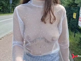 [GetFreeDays.com] I walk around the city in a transparent T-shirt and flash my breasts in public Adult Film April 2023-4