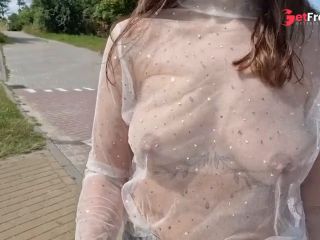 [GetFreeDays.com] I walk around the city in a transparent T-shirt and flash my breasts in public Adult Film April 2023-5